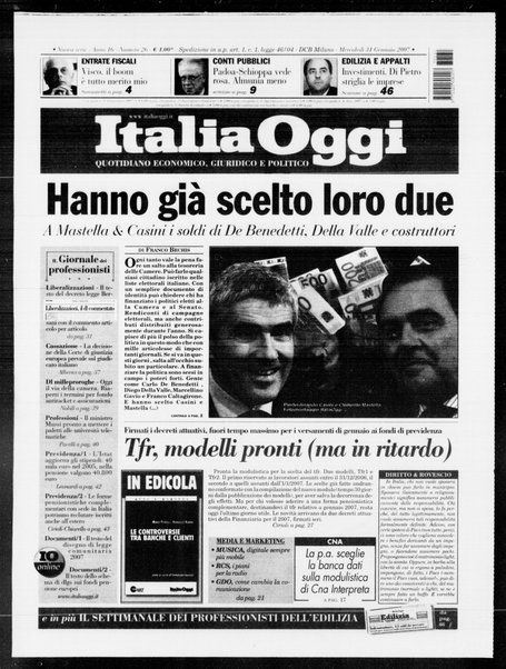 Italia oggi : quotidiano di economia finanza e politica